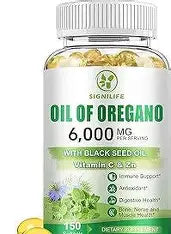 OREGANO OIL + BLACK SEED OIL 6000 MG (90 SOFGEL)
